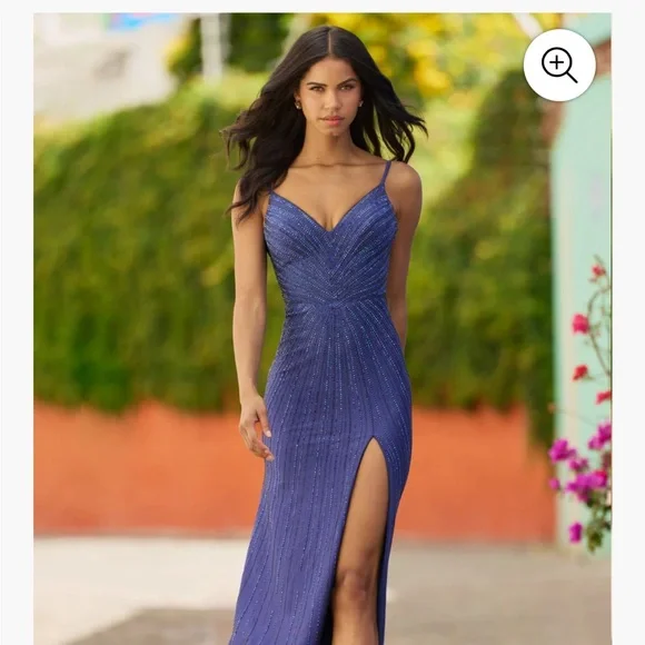 Sherri Hill Red Prom Dress - Picture 7 of 9